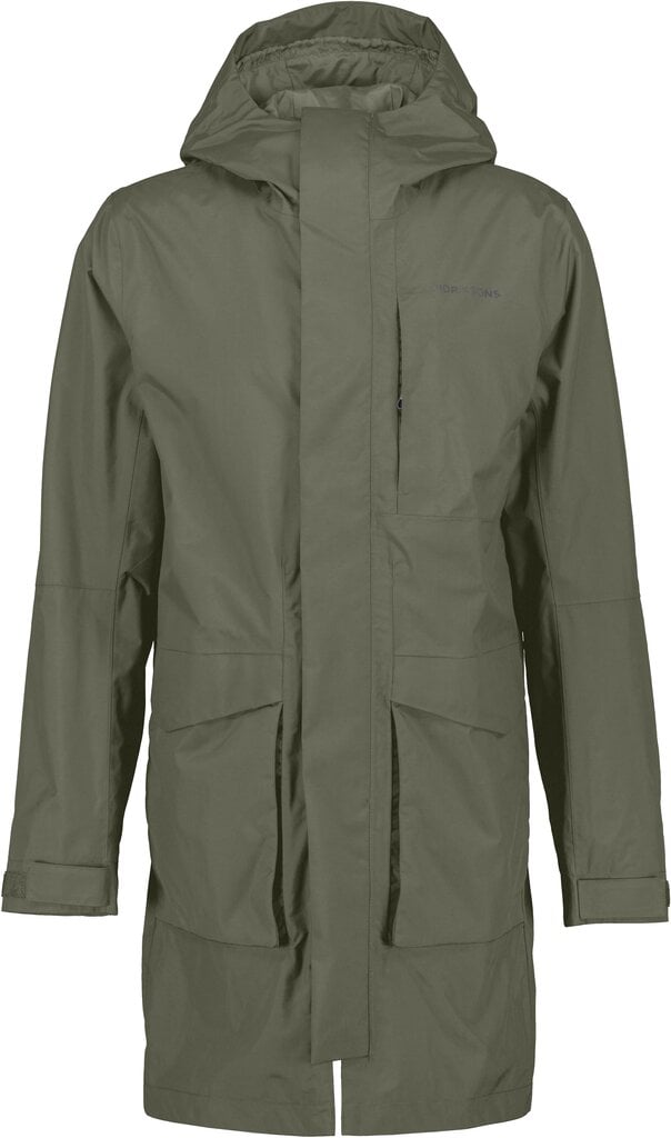 Didriksons miesten kevät-syksy parka ANDREAS 2, khaki hinta ja tiedot | Miesten ulkoilutakit | hobbyhall.fi