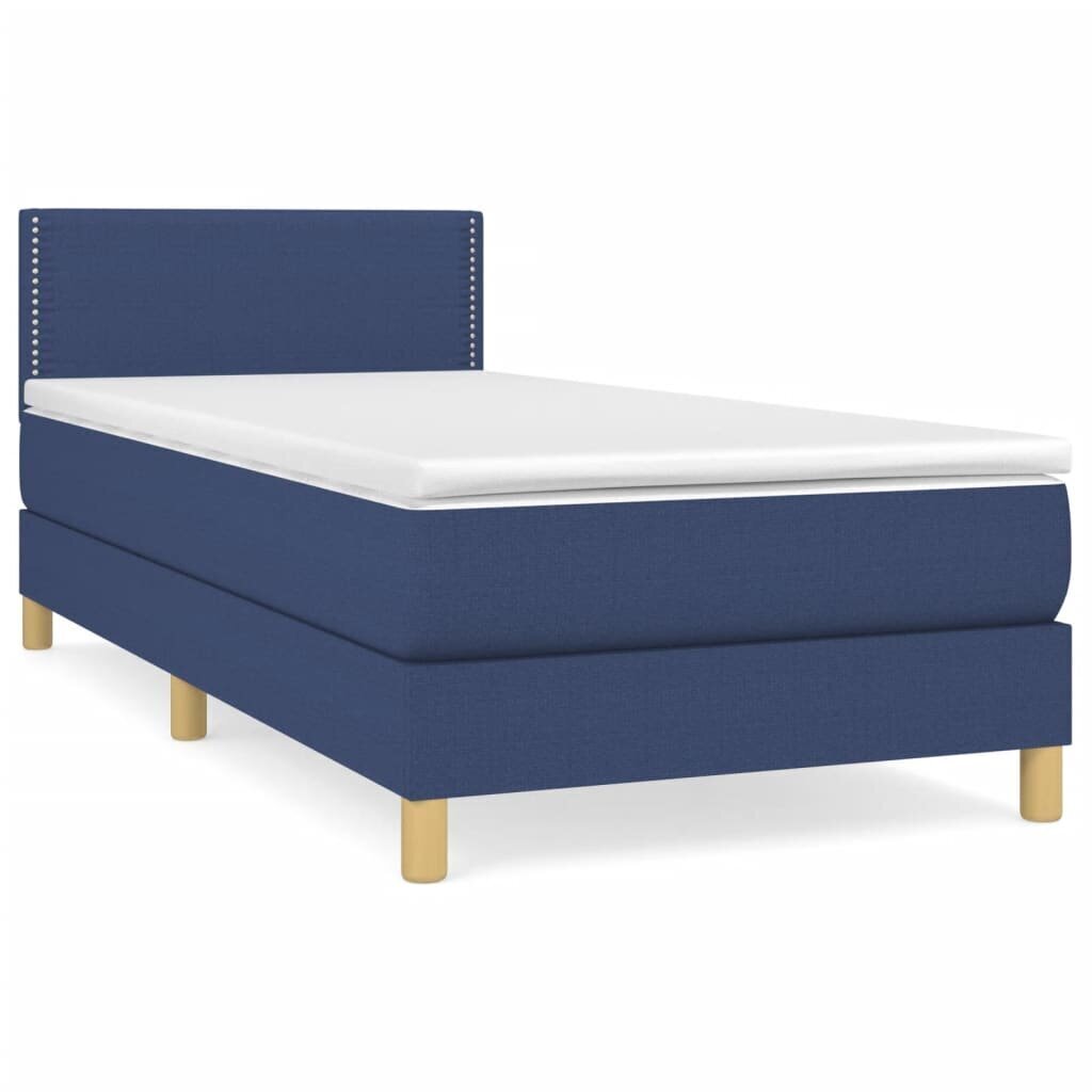 vidaXL Continental Bed Patja, Sininen, Kangas, 90x190 cm hinta ja tiedot | Sängyt | hobbyhall.fi