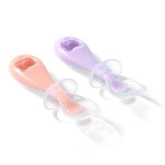 BabyOno silikonilusikat BabyOno 784/01, 2 kpl hinta ja tiedot | Tuttipullot ja tarvikkeet | hobbyhall.fi