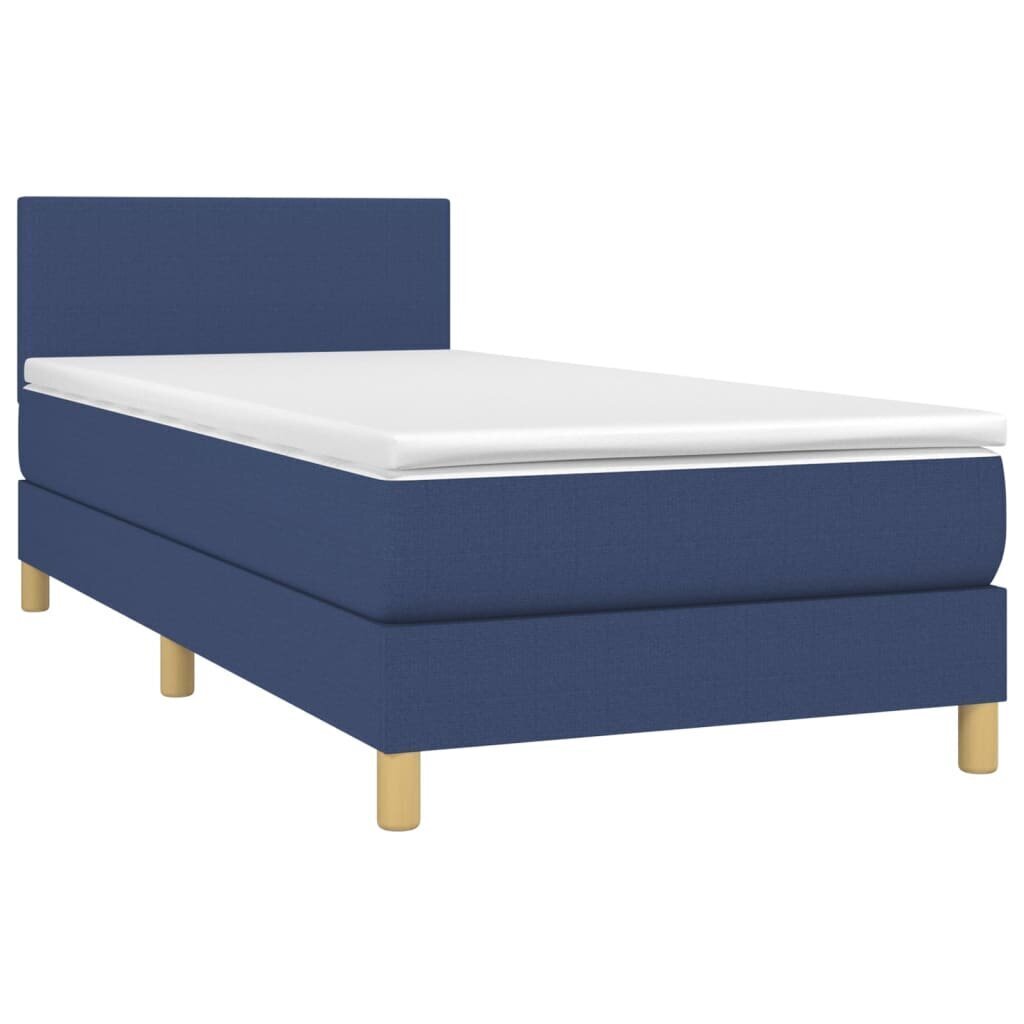 vidaXL Continental Bed Patja, Sininen, Kangas, 90x190 cm hinta ja tiedot | Sängyt | hobbyhall.fi