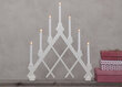 Puinen kynttilänjalka kolmion muotoinen valkoinen 21W 43x53cm Rut 155-25 hinta ja tiedot | Joulukoristeet | hobbyhall.fi