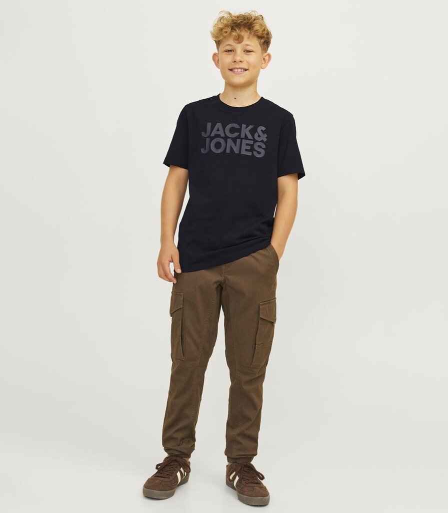 Jack & Jones lasten T-paita 12152730*06, musta 5715425367816 hinta ja tiedot | Naisten T-paidat | hobbyhall.fi