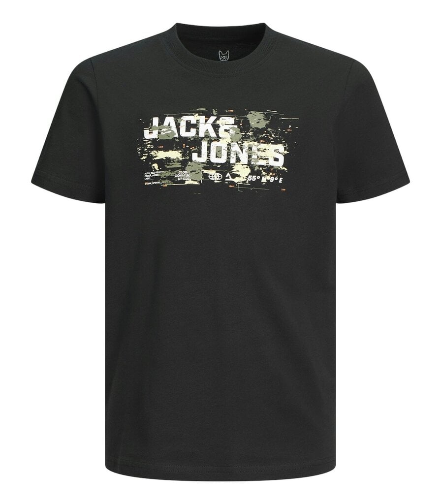 Jack & Jones lasten T-paita 12263089*01, musta 5715610365078 hinta ja tiedot | Naisten T-paidat | hobbyhall.fi