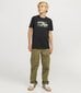 Jack & Jones lasten T-paita 12263089*01, musta 5715610365078 hinta ja tiedot | Naisten T-paidat | hobbyhall.fi