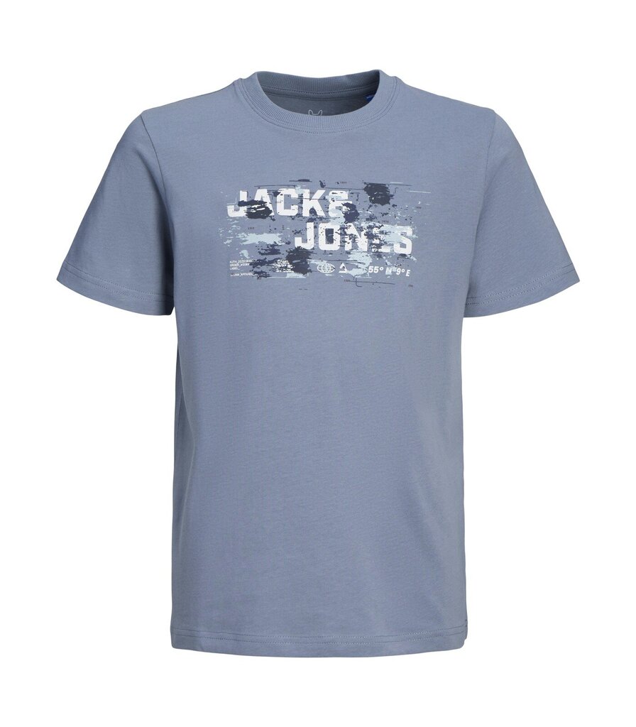 Jack & Jones lasten T-paita 12263089*02, sininen/flint 5715610365061 hinta ja tiedot | Naisten T-paidat | hobbyhall.fi