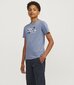 Jack & Jones lasten T-paita 12263089*02, sininen/flint 5715610365061 hinta ja tiedot | Naisten T-paidat | hobbyhall.fi