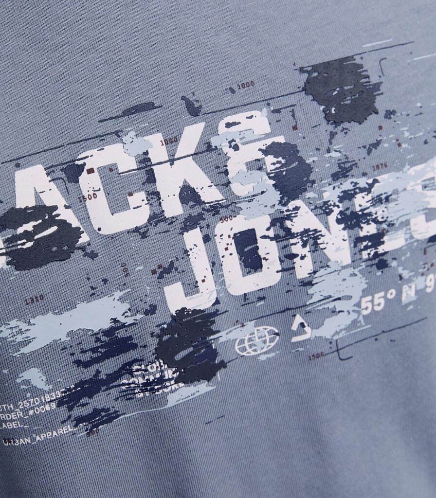 Jack & Jones lasten T-paita 12263089*02, sininen/flint 5715610365061 hinta ja tiedot | Naisten T-paidat | hobbyhall.fi