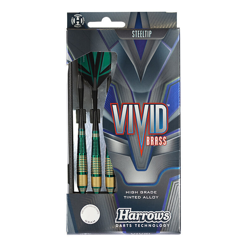 Darts Harrows Vivid Steeltip, 3 kpl, vihreä hinta ja tiedot | Darts | hobbyhall.fi