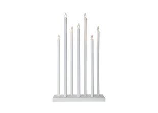 Puinen kynttilänjalka valkoinen 21W 38x66cm Pyhä 644-75 hinta ja tiedot | Joulukoristeet | hobbyhall.fi