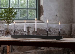 LED puinen kynttilänjalka valkoinen 2W 89x28cm Storm 644-55 hinta ja tiedot | Joulukoristeet | hobbyhall.fi