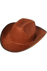 Cowboy-hattu, ruskea hinta ja tiedot | Naamiaisasut | hobbyhall.fi
