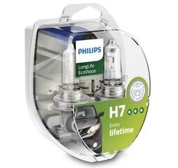 Autolamput Philips H7 LongLife, 2 kpl. hinta ja tiedot | Polttimot | hobbyhall.fi