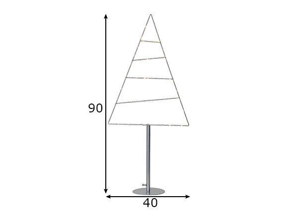 Joulukoriste Triangle hinta ja tiedot | Joulukoristeet | hobbyhall.fi