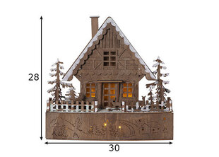 LED puinen sisustusvalaisin ruskea AA 0,24W 30,28cm Trier 270-95 hinta ja tiedot | Joulukoristeet | hobbyhall.fi