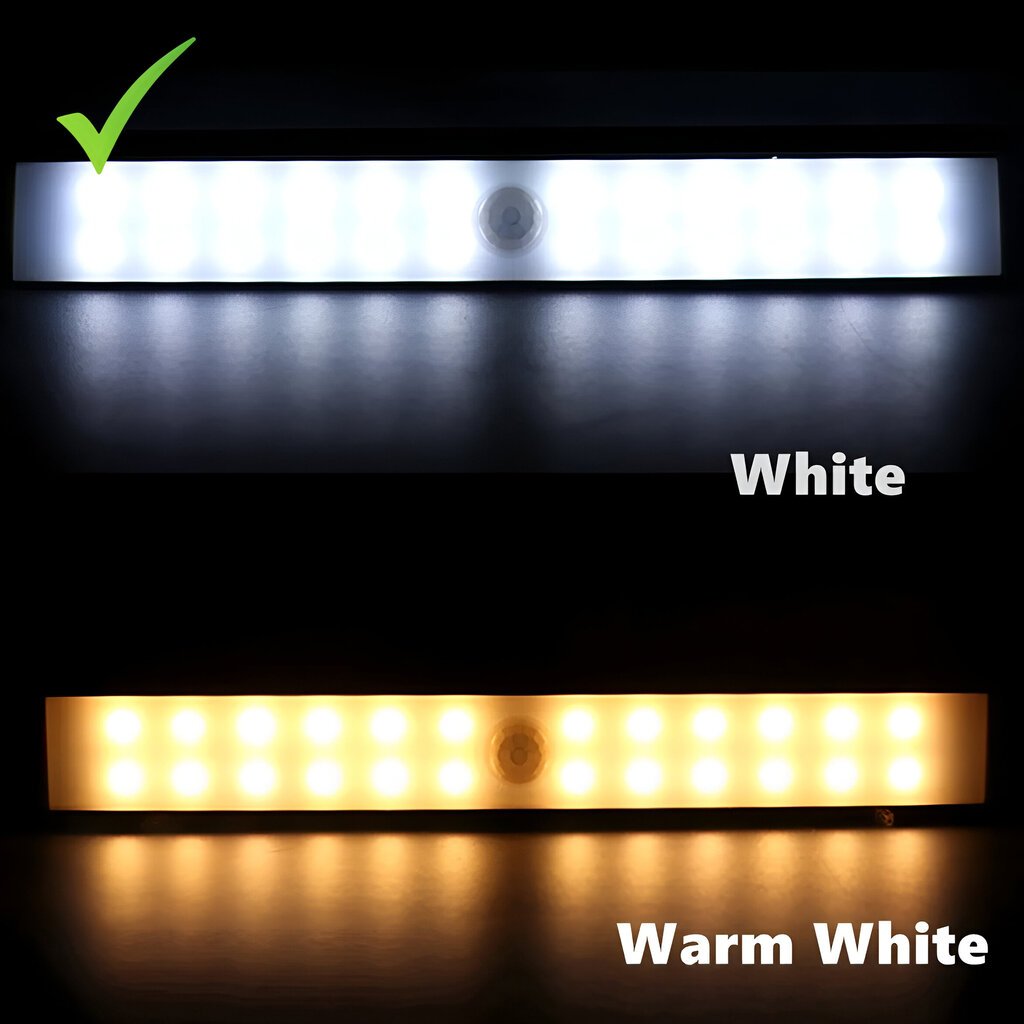 Langaton LED-valo liiketunnistimella, 40 LED, Livman MSL-04, 30 cm hinta ja tiedot | Upotettavat valaisimet ja LED-valaisimet | hobbyhall.fi