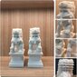 Marmorinen pari mini Feng Shui vartija leijonapatsaita, Foo-koirat 11 cm hinta ja tiedot | Juhlakoristeet | hobbyhall.fi