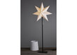 Paperinen tähti ja lampunvarjostin telineessä valkoinen E14 35x85cm Frozen 233-91 hinta ja tiedot | Joulukoristeet | hobbyhall.fi