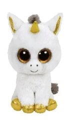 TY BEANIE BOO - PEGASUS VALKOINEN YKSISARVINEN PEHMO (40cm) (1607-37059) hinta ja tiedot | Pehmolelut | hobbyhall.fi