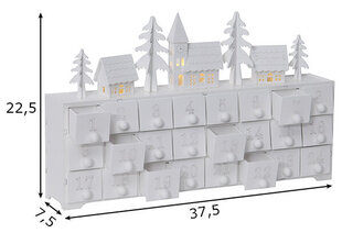 Joulukalenteritalo YULETID LED valoilla hinta ja tiedot | Joulukoristeet | hobbyhall.fi