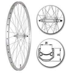 28" etupyörä polkupyörään, hopea, MDR hinta ja tiedot | Muut polkupyörän varaosat | hobbyhall.fi