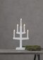 Puinen kynttilänjalka telineessä valkoinen 15W 24x46cm Trapp 211-08 hinta ja tiedot | Joulukoristeet | hobbyhall.fi