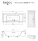 Kylpyamme Besco Quadro paneeleilla, 165x75 cm hinta ja tiedot | Kylpyammeet | hobbyhall.fi