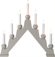 Puinen kynttilänjalka beige 21W 45x45cm Emma 228-07 hinta ja tiedot | Joulukoristeet | hobbyhall.fi