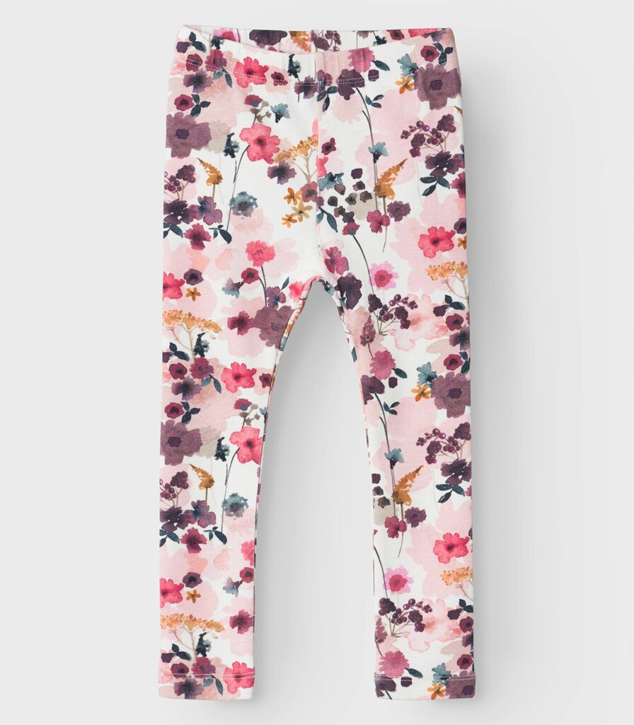 Name It lasten leggingsit 13232130*02, valkoinen/pinkki hinta ja tiedot | Tyttöjen leggingsit ja housut | hobbyhall.fi