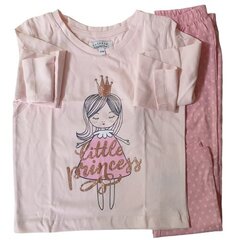 Lasten pyjama CASA 0233 pinkki hinta ja tiedot | Tyttöjen kylpytakit ja pyjamat | hobbyhall.fi