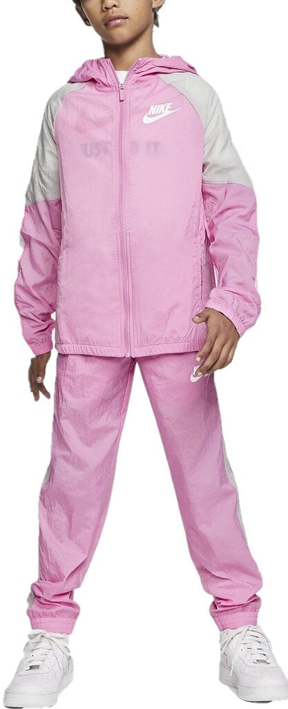 Nike Urheiluasu B Nsw Woven Track Suit Pink hinta ja tiedot | Tyttöjen kokoasut ja setit | hobbyhall.fi