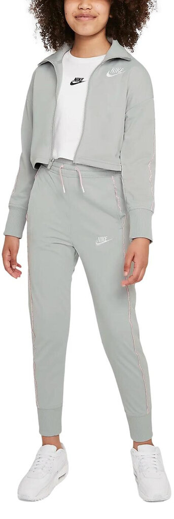 Nike Urheiluasu G Nsw Hw Trk Suit Grey DD6302 077 hinta ja tiedot | Tyttöjen kokoasut ja setit | hobbyhall.fi