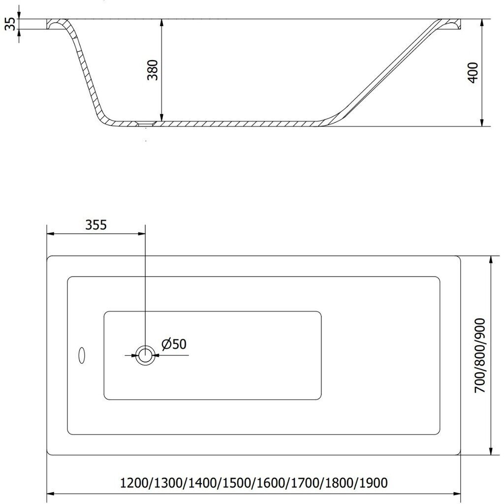 Mexen Cubik kylpyamme viimeistelyllä ja lasiseinällä, 150x70 cm + 100 cm hinta ja tiedot | Kylpyammeet | hobbyhall.fi