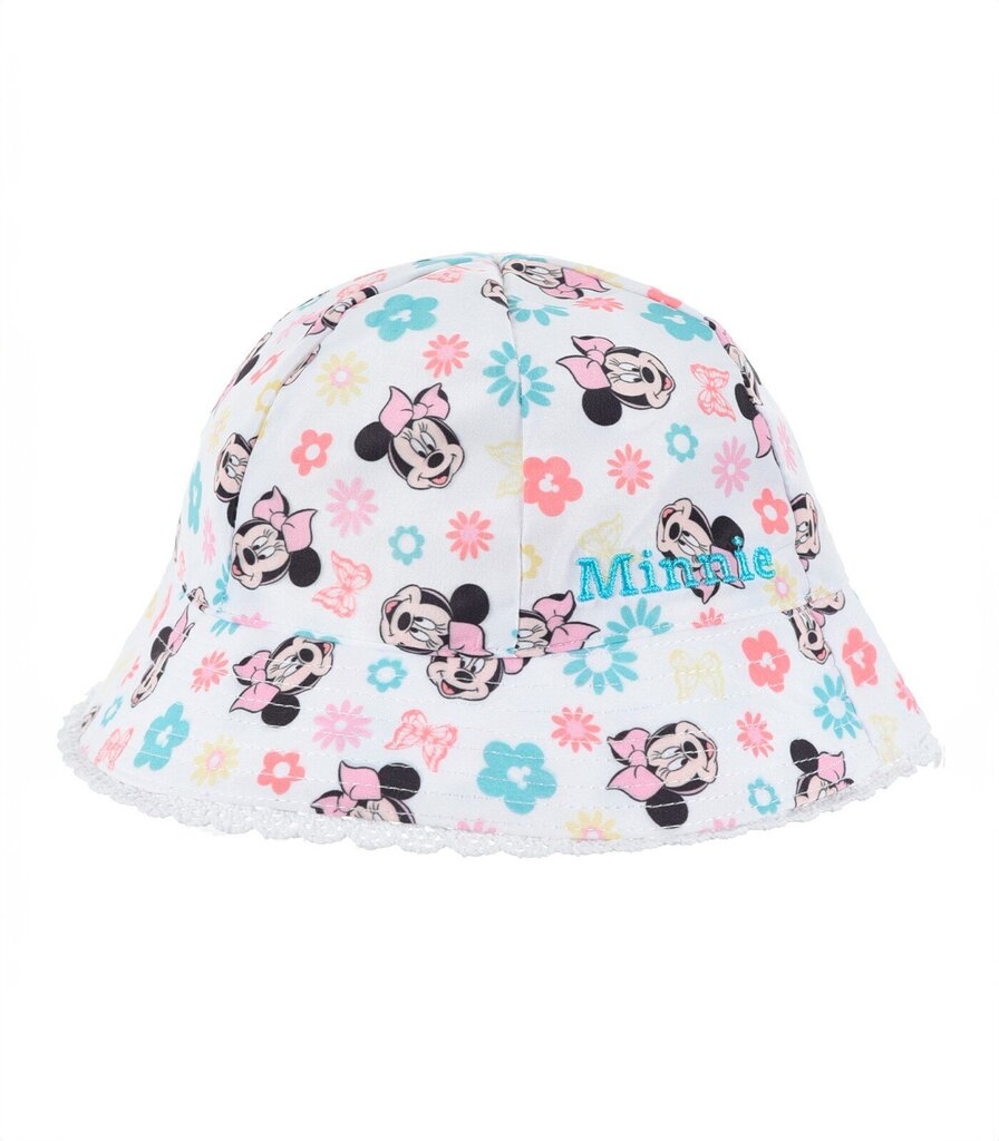 Sun City Lasten Panama Hat Minnie EX4505*02, valkoinen hinta ja tiedot | Tyttöjen hatut, huivit ja käsineet | hobbyhall.fi