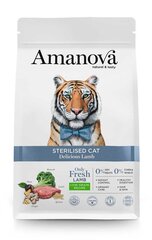 Amanova Delicious aikuisille steriloiduille kissoille lampaan kanssa, 1,5 kg hinta ja tiedot | Kissan kuivaruoka | hobbyhall.fi