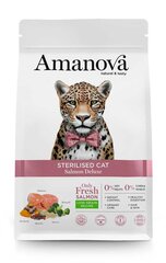 Amanova Deluxe aikuisille steriloiduille kissoille lohen kanssa, 1,5 kg hinta ja tiedot | Kissan kuivaruoka | hobbyhall.fi