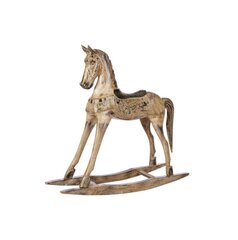 Puinen hevonen 60,5x17,5x60 cm hinta ja tiedot | Joulukoristeet | hobbyhall.fi