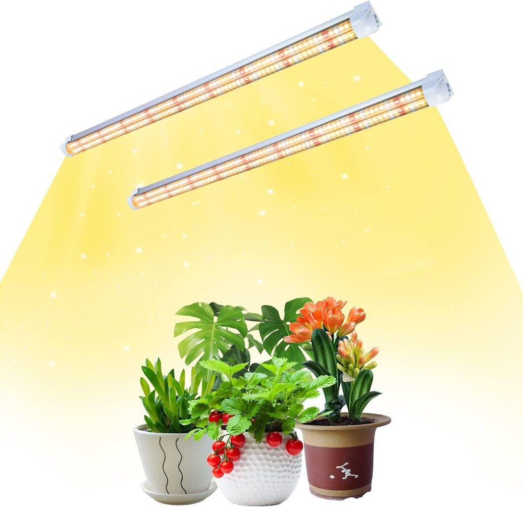 Niello T8 LED-kasvilamppu, täysi spektri, 4 kpl, 60 cm, 72 W hinta ja tiedot | Sisäpuutarhat ja kasvilamput | hobbyhall.fi