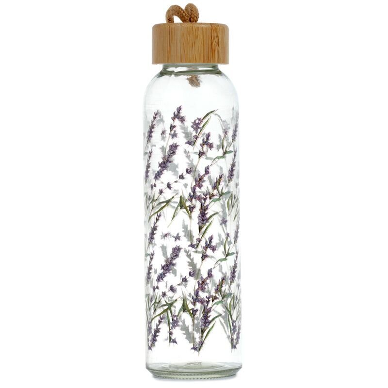 Lasinen vesipullo - Lavender Fields 500 ml hinta ja tiedot | Juomapullot | hobbyhall.fi