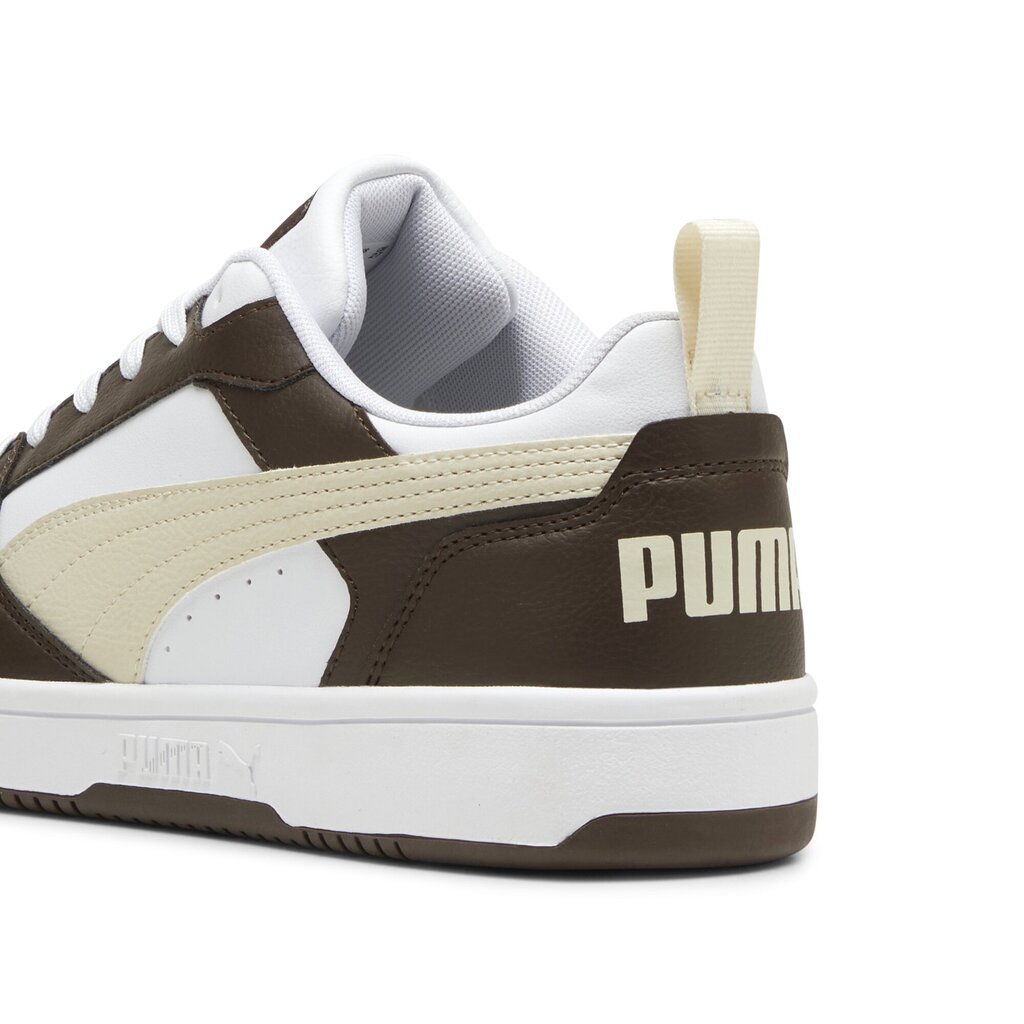 Puma Jalkineet Miehille Rebound V6 Low White Brown Beige 392328 31 392328 31/7 hinta ja tiedot | Miesten urheilu- ja vapaa-ajan kengät | hobbyhall.fi