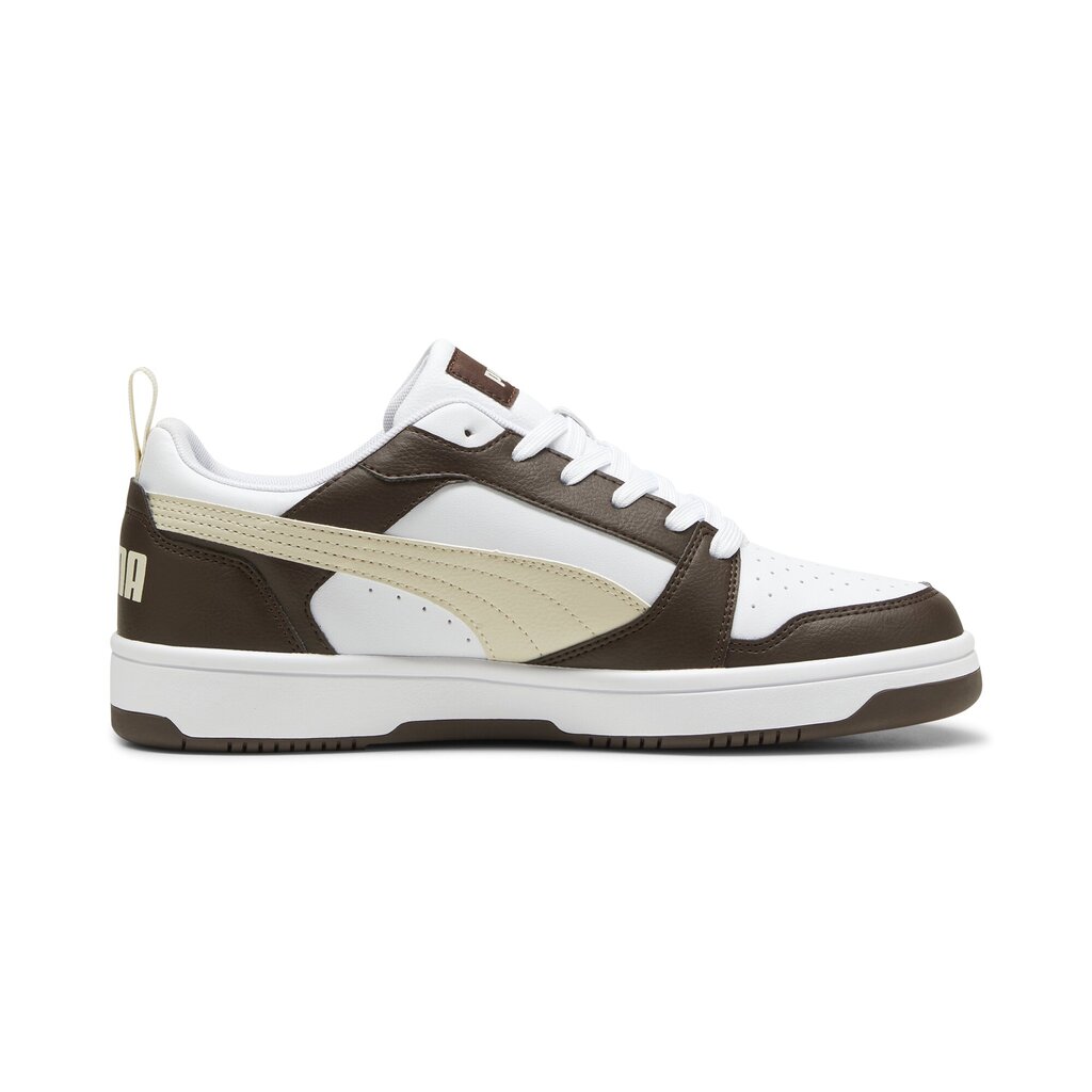 Puma Jalkineet Miehille Rebound V6 Low White Brown Beige 392328 31 392328 31/7 hinta ja tiedot | Miesten urheilu- ja vapaa-ajan kengät | hobbyhall.fi