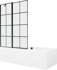 Kylpyamme Mexen Cube paneeleilla ja lasiseinällä, 170x80 cm + 120 cm hinta ja tiedot | Kylpyammeet | hobbyhall.fi