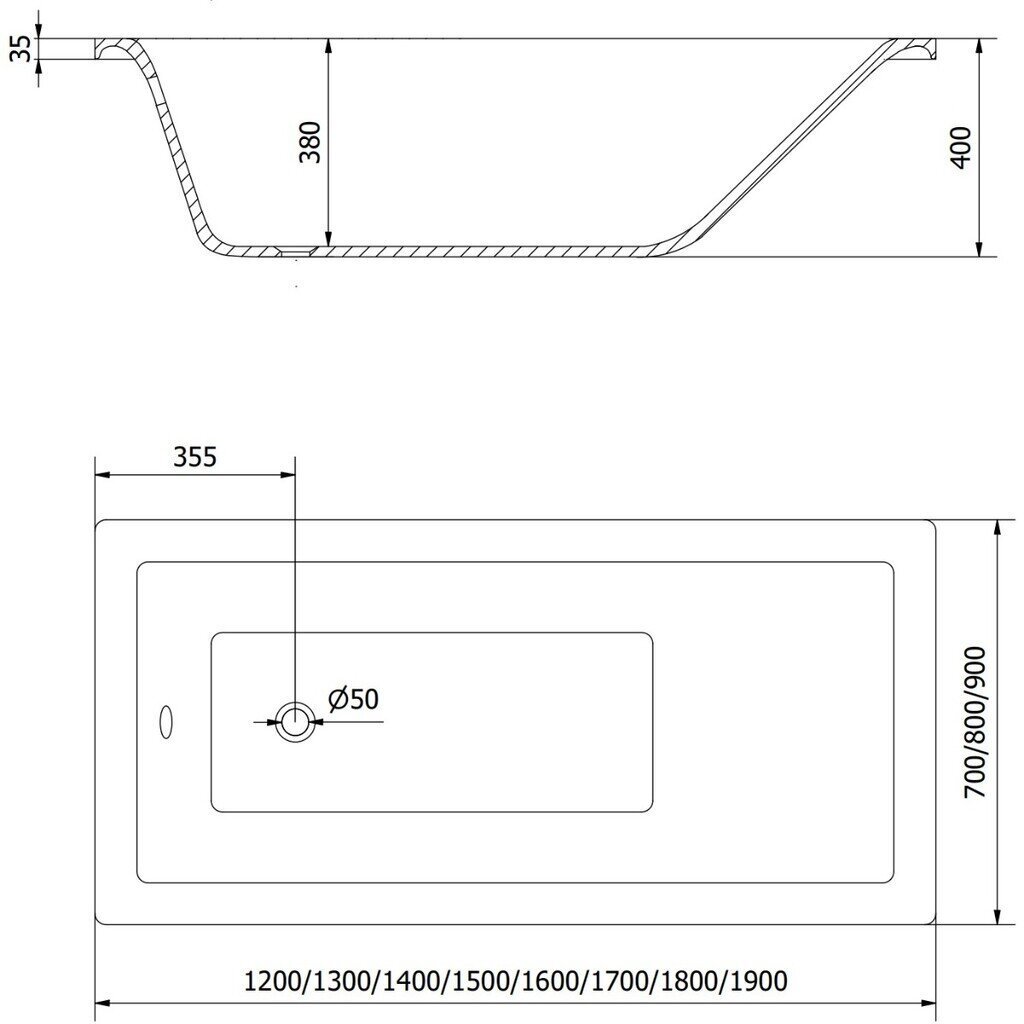 Kylpyamme Mexen Cubik paneeleilla ja lasiseinällä, 150x70 cm + 60 cm hinta ja tiedot | Kylpyammeet | hobbyhall.fi