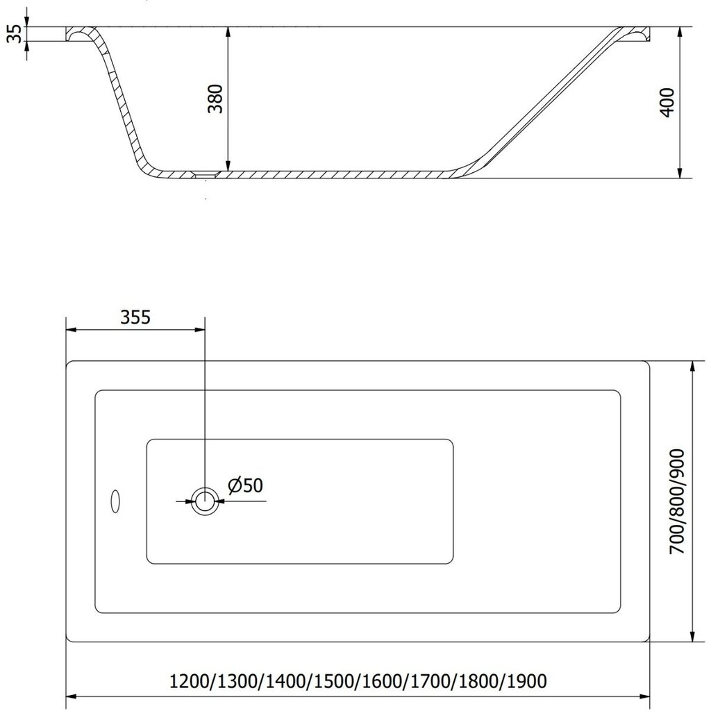 Mexen Cubik kylpyamme viimeistelyllä ja lasiseinällä, 170x70 cm + 80 cm hinta ja tiedot | Kylpyammeet | hobbyhall.fi