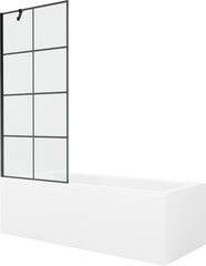 Mexen Cubik kylpyamme viimeistelyllä ja lasiseinällä, 170x70 cm + 80 cm hinta ja tiedot | Kylpyammeet | hobbyhall.fi