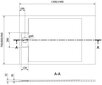 Suorakaiteen muotoinen suihkuallas Mexen Otto SMC, 140 x 70 cm hinta ja tiedot | Suihkualtaat | hobbyhall.fi