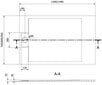 Suorakaiteen muotoinen suihkuallas Mexen Otto SMC, 140 x 70 cm hinta ja tiedot | Suihkualtaat | hobbyhall.fi