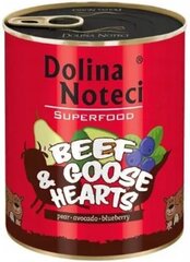 Dolina Noteci Premium SuperFood koiran täysravinto naudan- ja hanhensydämillä, 6x800 g hinta ja tiedot | Koiran märkäruoka | hobbyhall.fi