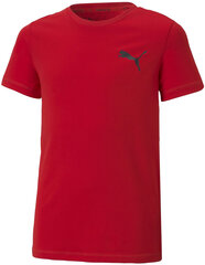 Puma T-Paita Active Small Logo Red 586980 11 586980 11/152 hinta ja tiedot | Poikien paidat | hobbyhall.fi