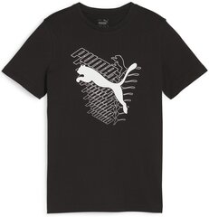 Puma T-Paita Graphics Cat Tee Black 680297 01 680297 01/176 hinta ja tiedot | Poikien paidat | hobbyhall.fi