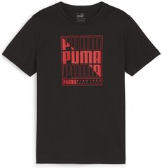 Puma T-Paita Graphics Wor Tee Black 680298 01 680298 01/140 hinta ja tiedot | Poikien paidat | hobbyhall.fi